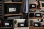 SEJF ELEKTRONICZNY NA ODCISK PALCA UNIWERSALNY 31x20x20 KOMPAKTOWY SKRYTKA