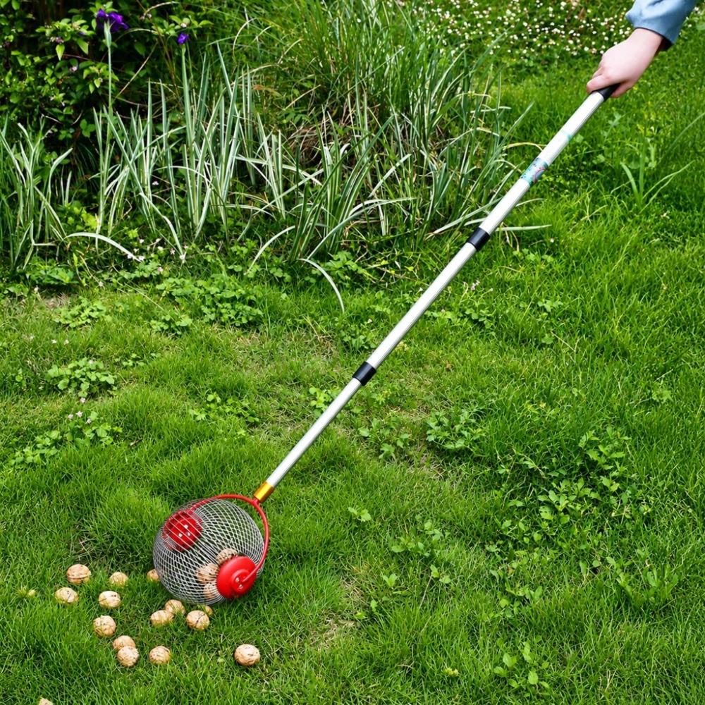 ZBIERACZ TELESKOPOWY DO ORZECHÓW PIŁEK JABŁEK OWOCÓW ZBIERAK TRZON 48-105cm