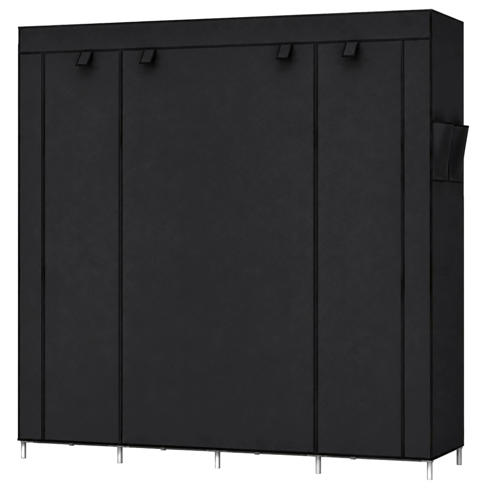 DUŻA SZAFA MATERIAŁOWA TEKSTYLNA SKŁADANA NA UBRANIA CIUCHY 175X45X170CM