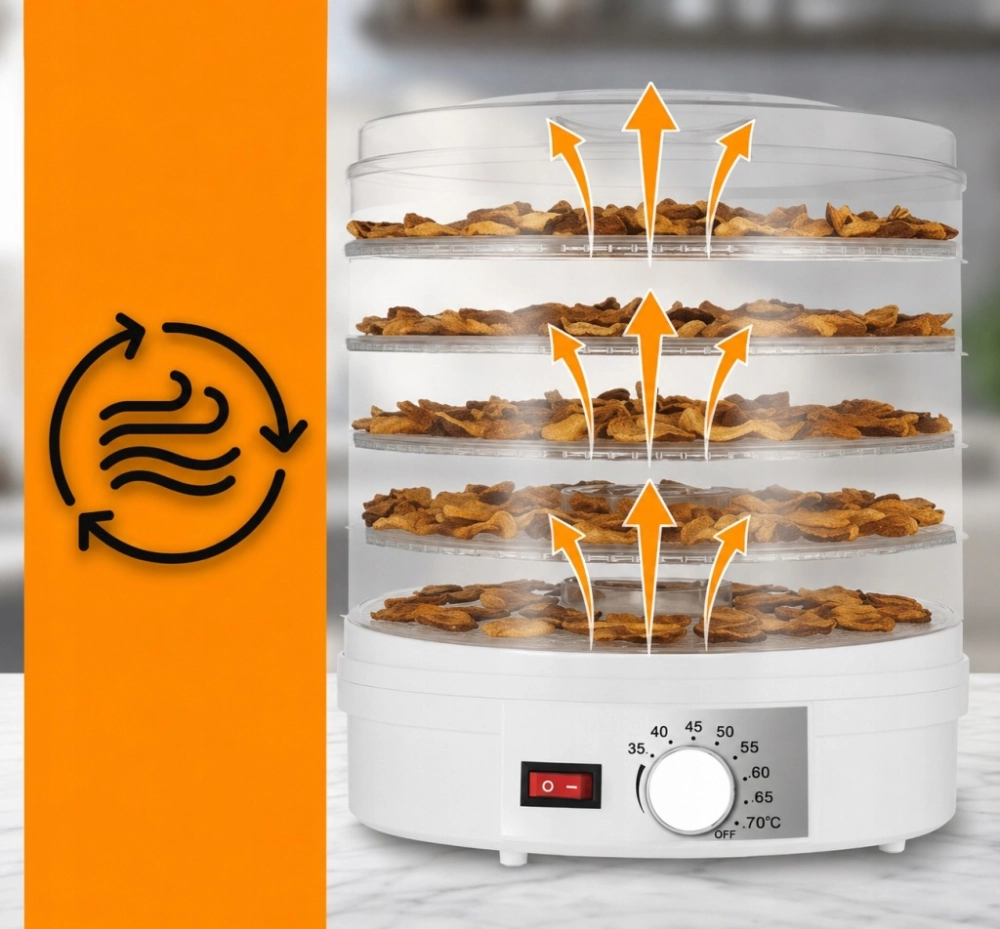SUSZARKA DO GRZYBÓW OWOCÓW WARZYW ZIÓŁ SPOŻYWCZA DUŻA 5 SIT MOCNA PRO 500W