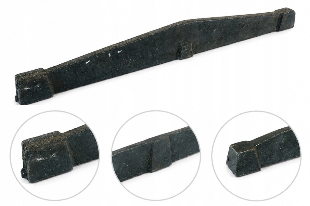 RUSZT ŻELIWNY BELKOWY 28 cm DO PIECÓW KOTŁÓW BELKA RUSZTOWNICA