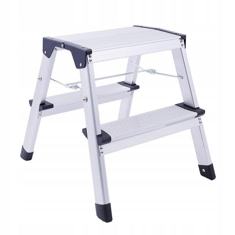 PODEST ROBOCZY ALUMINIOWY SKŁADANY PLATFORMA DRABINA 150 kg 30 cm 1 STOPIEŃ