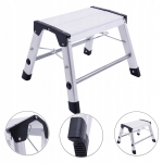 PODEST ROBOCZY ALUMINIOWY SKŁADANY PLATFORMA DRABINA 150 kg 30 cm