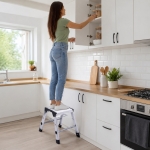 PODEST ROBOCZY ALUMINIOWY SKŁADANY PLATFORMA DRABINA 150 kg 30 cm