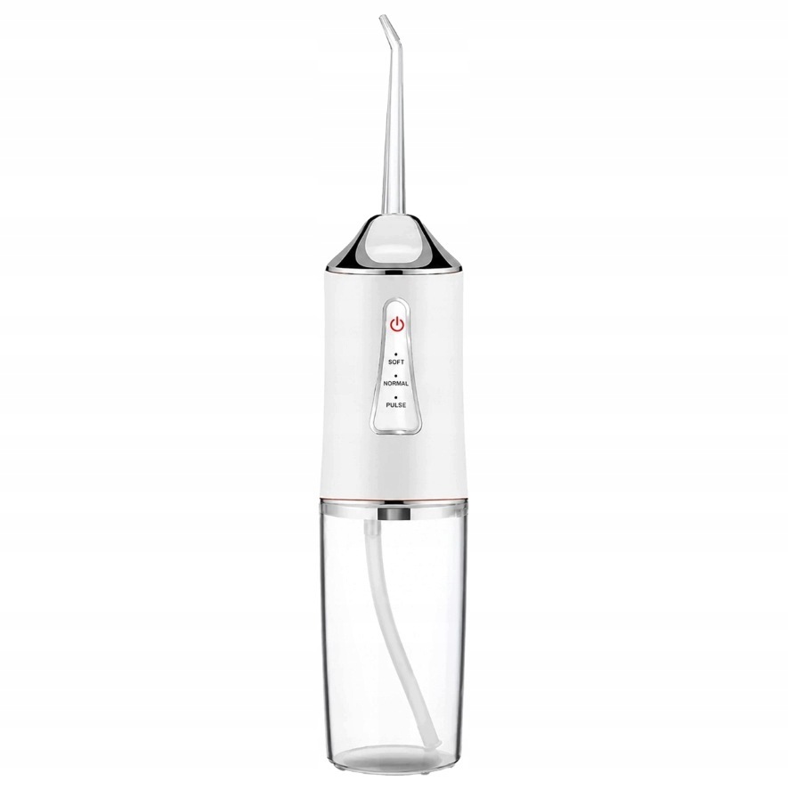 IRYGATOR DO ZĘBÓW DENTYSTYCZNY BEZPRZEWODOWY 4 KOŃCÓWKI 3 TRYBY 230 ml USB