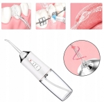 IRYGATOR DO ZĘBÓW DENTYSTYCZNY BEZPRZEWODOWY 4 KOŃCÓWKI 3 TRYBY 230 ml USB