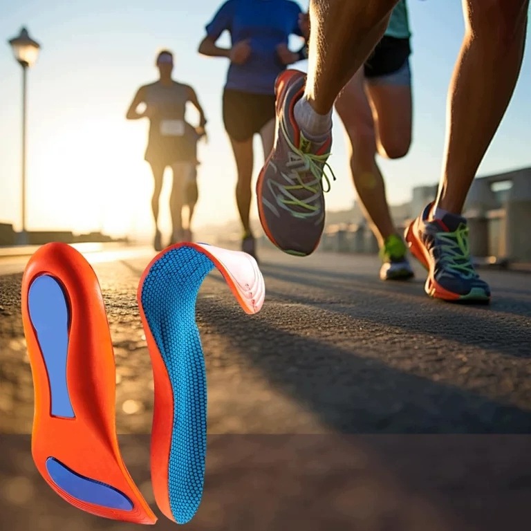 SPORTOWE WKŁADKI DO BUTÓW AMORTYZUJĄCE ORTOPEDYCZNE Z PAMIĘCIĄ 41-42