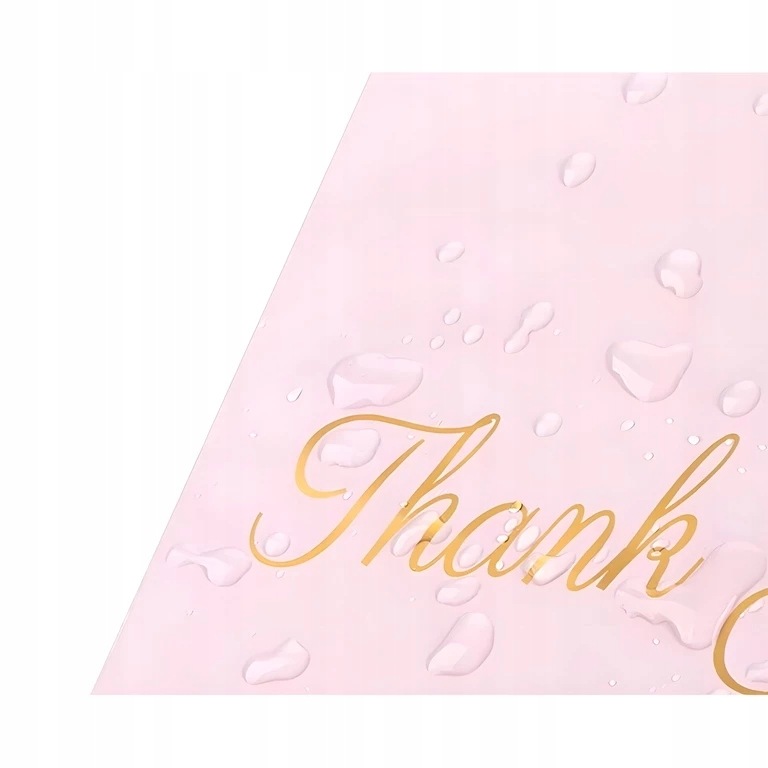 FOLIOPAKI KURIERSKIE Z RĄCZKĄ RÓŻOWE THAN YOU 310X420+70CM 50 SZT FOLIOPAK