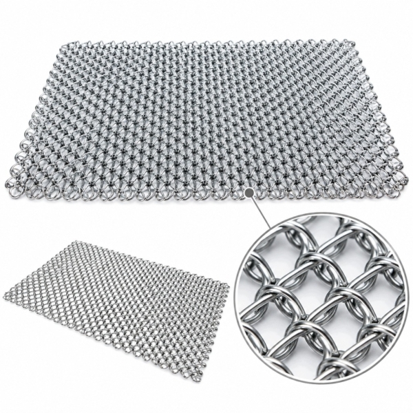 WYCIERACZKA METALOWA 34x52 cm PLECIONA Z DRUTU DRUT STALOWY OCYNK