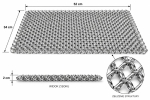 WYCIERACZKA METALOWA 34x52 cm PLECIONA Z DRUTU DRUT STALOWY OCYNK