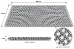 WYCIERACZKA METALOWA 70x105 cm PLECIONA Z DRUTU DRUT STALOWY OCYNK