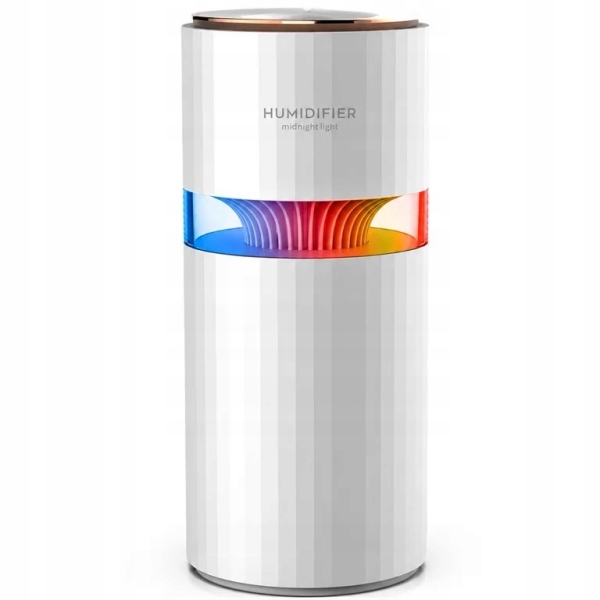 NAWILŻACZ POWIETRZA DYFUZOR DO SAMOCHODU Z LAMPKĄ PODŚWIETLENIEM LED 400ML