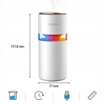 NAWILŻACZ POWIETRZA DYFUZOR DO SAMOCHODU Z LAMPKĄ PODŚWIETLENIEM LED 400ML