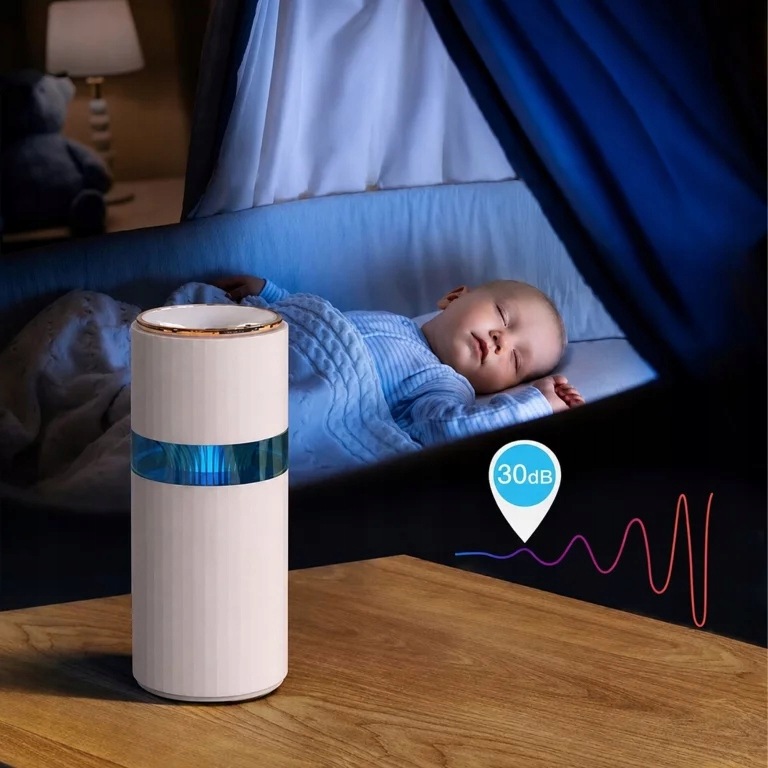 NAWILŻACZ POWIETRZA DYFUZOR DO SAMOCHODU Z LAMPKĄ PODŚWIETLENIEM LED 400ML