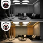 KAMERA IP BEZPRZEWODOWA WIFI ŻARÓWKA E27 30W DO MONITORINGU DOMU NIANIA