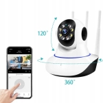 KAMERA BEZPRZEWODOWA OBROTOWA 360 NIANIA ELEKTRONICZNA WIFI DO MONITORINGU