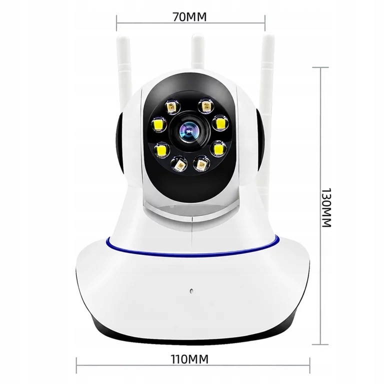 KAMERA BEZPRZEWODOWA OBROTOWA 360 NIANIA ELEKTRONICZNA WIFI DO MONITORINGU