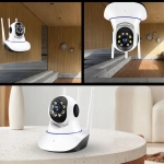 KAMERA BEZPRZEWODOWA OBROTOWA 360 NIANIA ELEKTRONICZNA WIFI DO MONITORINGU