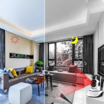 KAMERA BEZPRZEWODOWA OBROTOWA 360 NIANIA ELEKTRONICZNA WIFI DO MONITORINGU