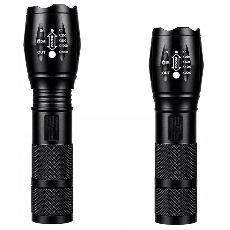LATARKA TAKTYCZNA LED T6 WODOODPORNA WOJSKOWA 10W 200LM MOCNA ZOOM 300M