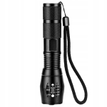 LATARKA TAKTYCZNA LED T6 WODOODPORNA WOJSKOWA 10W 200LM MOCNA ZOOM 300M