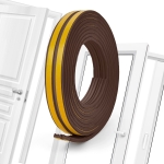 SAMOPRZYLEPNA USZCZELKA DRZWI DRZWIOWA OKIEN OKIENNA EPDM E 6 m BRĄZOWA