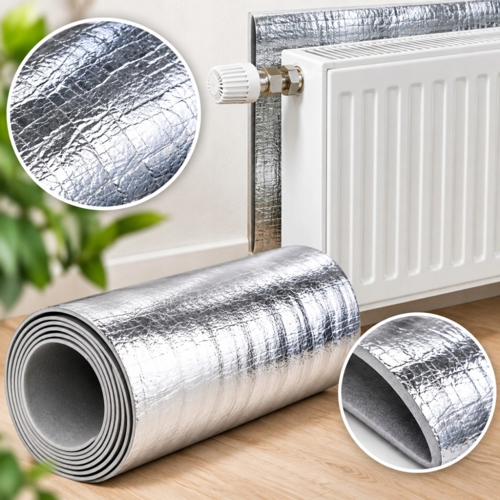 EKRAN ZAGRZEJNIKOWY GRZEJNIKOWY PIANKA 2,5 m / 50cm MATA ALUMINIOWA GRUBA