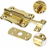 ZASUWKA DRZWIOWA 70 MM RYGIEL MOSIĄDZOWANY ZŁOTY ZACZEP MODEL 385