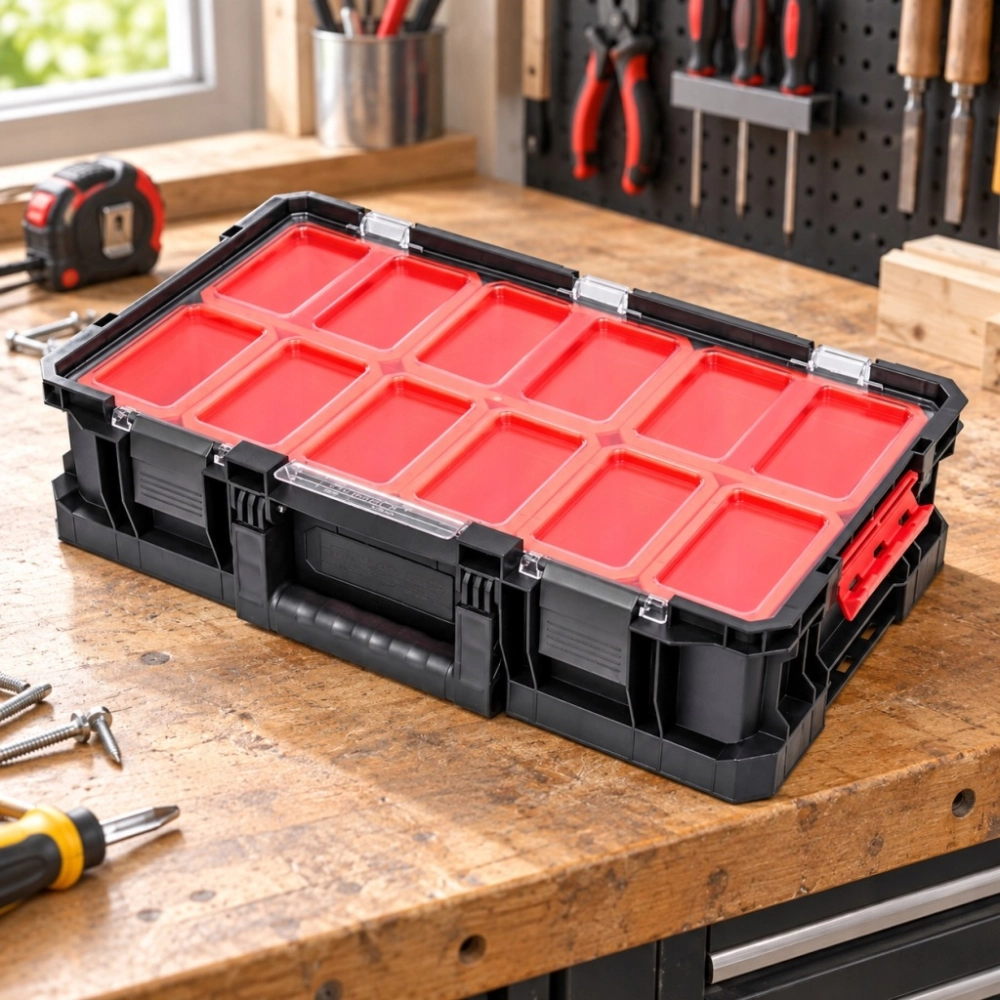 ORGANIZER NARZĘDZIOWY QBRICK TWO PLUS 14,3 L 9 POJEMNIKÓW MODUŁOWY