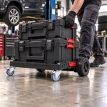 PLATFORMA TRANSPORTOWA QBRICK ONE WÓZEK DO SKRZYNEK KOŁA Z HAMULCAMI
