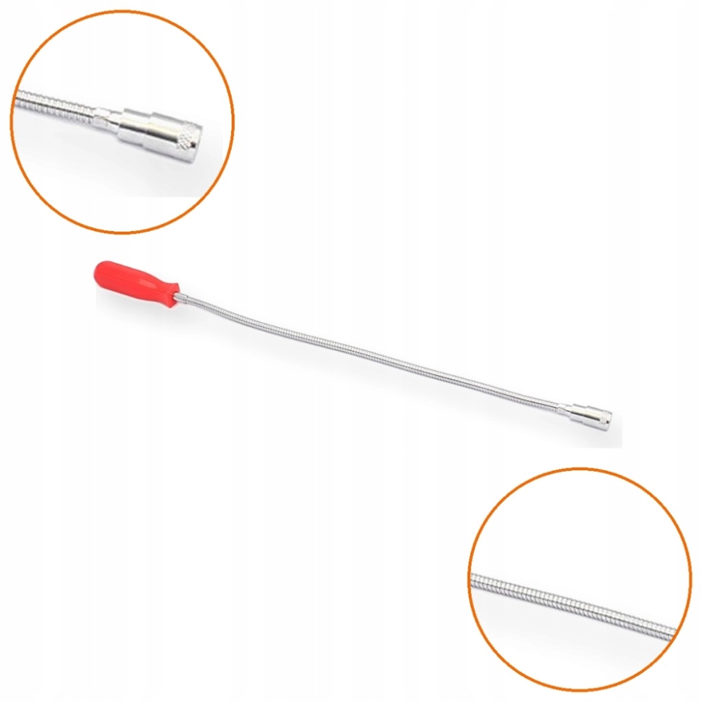 CHWYTAK MAGNETYCZNY ELASTYCZNY LED 56 CM MAGNES 3,5 KG DO ŚRUB NAKRĘTEK