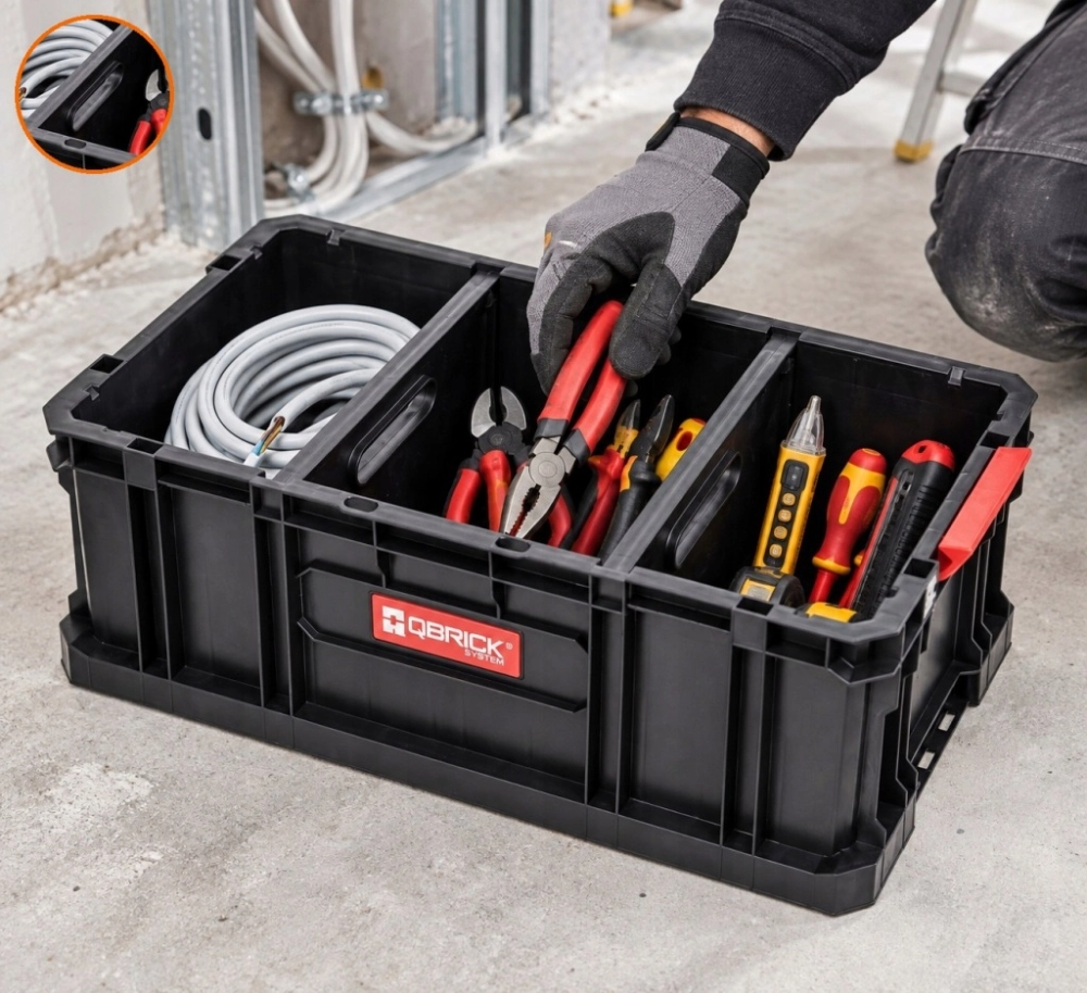 KUWETA NARZĘDZIOWA QBRICK TWO BOX 200 FLEX 2 REGULOWANE PRZEGRODY