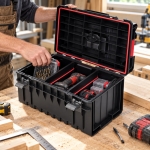 SKRZYNKA NARZĘDZIOWA QBRICK ONE 350 TECH 38 L ALUMINIOWE SZYNY MONTAŻOWE