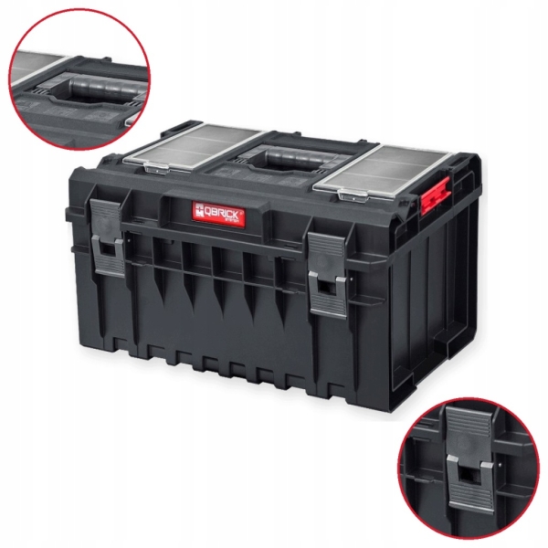 SKRZYNKA NARZĘDZIOWA QBRICK ONE 450 PROFI 52 L ORGANIZERY W POKRYWIE
