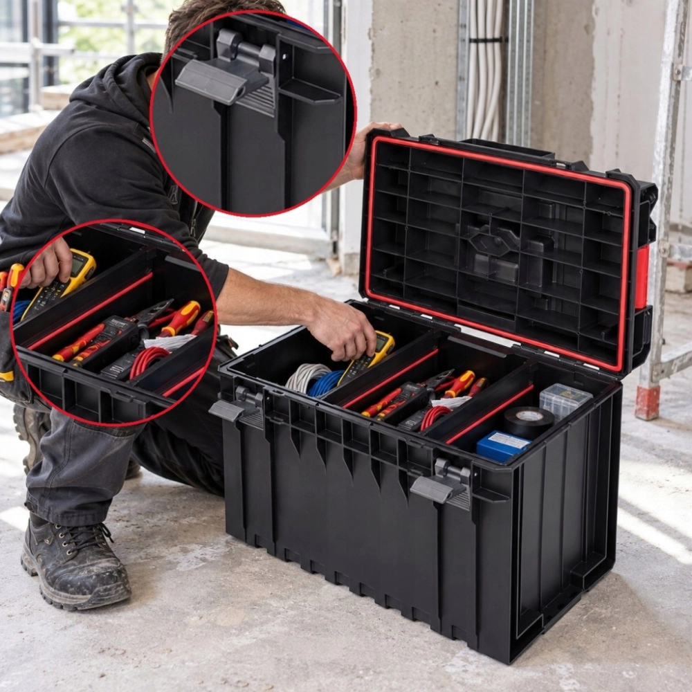 SKRZYNKA NARZĘDZIOWA QBRICK ONE 450 BASIC MODUŁOWA TACKA PRZEGRODY