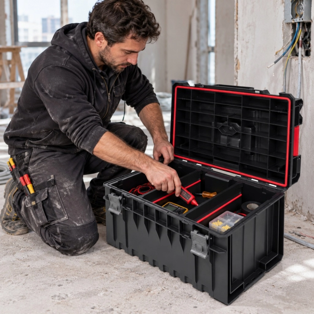 SKRZYNKA NARZĘDZIOWA QBRICK ONE 350 BASIC 38 L MODUŁOWA TACKA PRZEGRODY