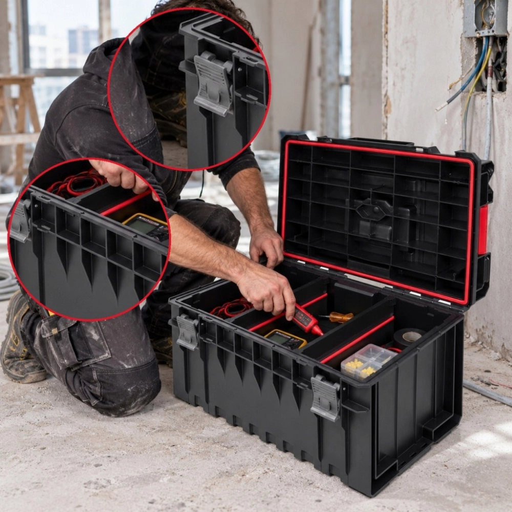 SKRZYNKA NARZĘDZIOWA QBRICK ONE 350 BASIC 38 L MODUŁOWA TACKA PRZEGRODY