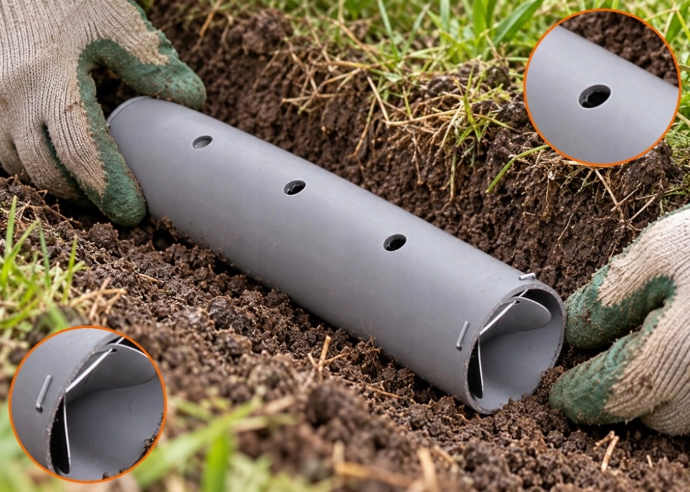 PUŁAPKA NA KRETY NORNICE RURKOWA 200X50 MM ŻYWOŁAPKA TUNELOWA DO WKOPANIA