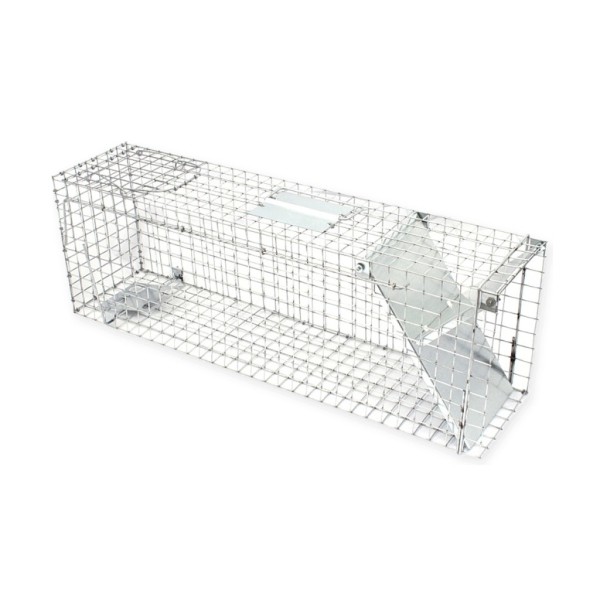 ŻYWOŁAPKA JEDNOWEJŚCIOWA 50X20X27 CM PUŁAPKA NA ZWIERZĘTA OCYNKOWANA