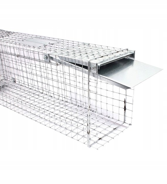 ŻYWOŁAPKA JEDNOWEJŚCIOWA 50X20X27 CM PUŁAPKA NA ZWIERZĘTA OCYNKOWANA