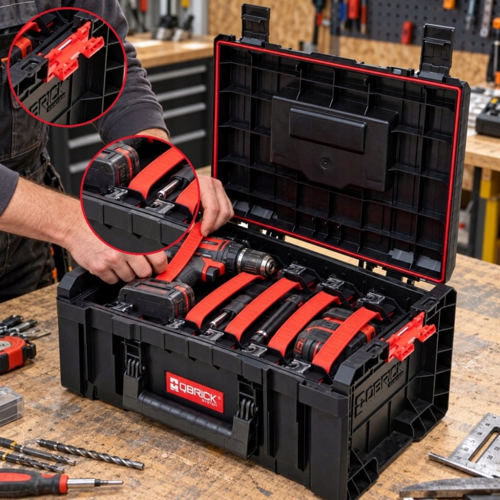 SKRZYNKA NARZĘDZIOWA QBRICK PRO TECHNIC 12 L MODUŁOWA TACKA ORGANIZACYJNA
