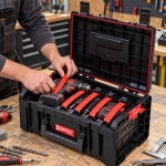 SKRZYNKA NARZĘDZIOWA QBRICK PRO TOOLBOX 19 L ZESTAW 5 ORGANIZERÓW MULTI