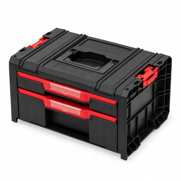 SKRZYNIA NARZĘDZIOWA QBRICK PRO EXPERT 2 SZUFLADY 10 KUBEŁKÓW ORGANIZER