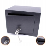SEJF MECHANICZNY 35X25X25 CM STALOWY ZAMEK NA KLUCZ DO DOMU BIURA