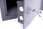 SEJF MECHANICZNY 35X25X25 CM STALOWY ZAMEK NA KLUCZ DO DOMU BIURA