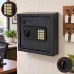 SEJF ELEKTRONICZNY NA KLUCZE 24 HACZYKI SZAFKA 33X25X10 CM ZAMEK NA KOD