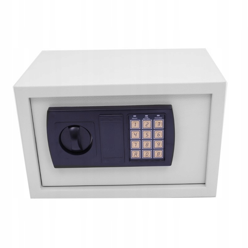 SEJF ELEKTRONICZNY 31X20X20 CM STALOWY NA KOD KLUCZE AWARYJNE DOM BIURO