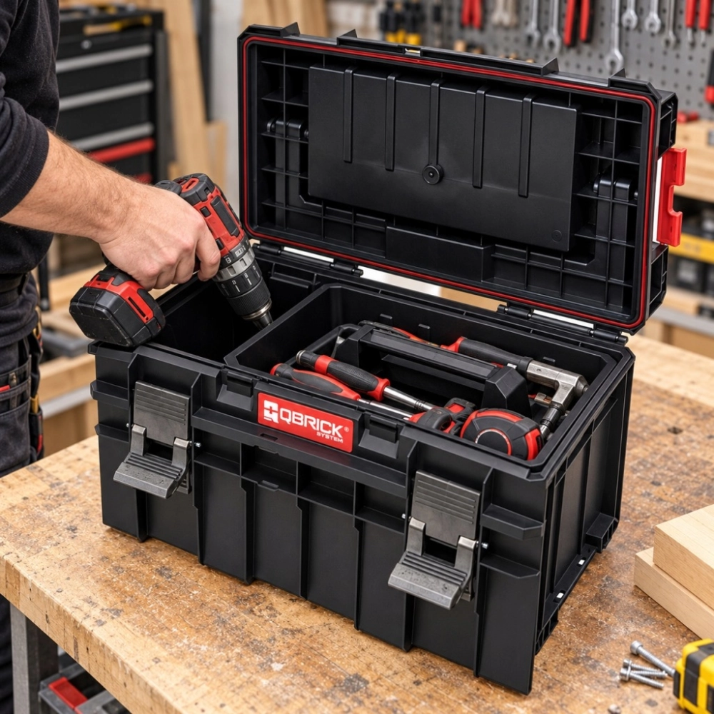 SKRZYNIA NARZĘDZIOWA QBRICK PRO 500 EXPERT 14 L ORGANIZER TACA PRZEGRODY