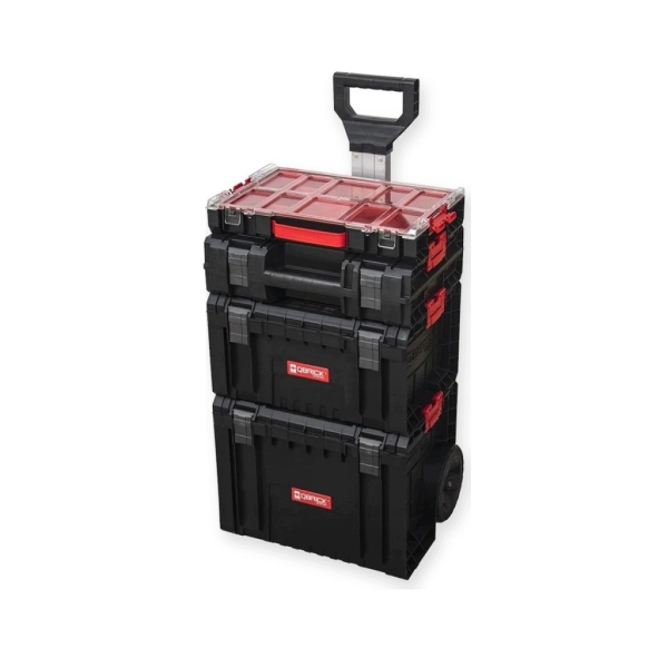 ZESTAW SKRZYŃ NARZĘDZIOWYCH QBRICK PRO CART 3 ORGANIZER WÓZEK NA KOŁACH