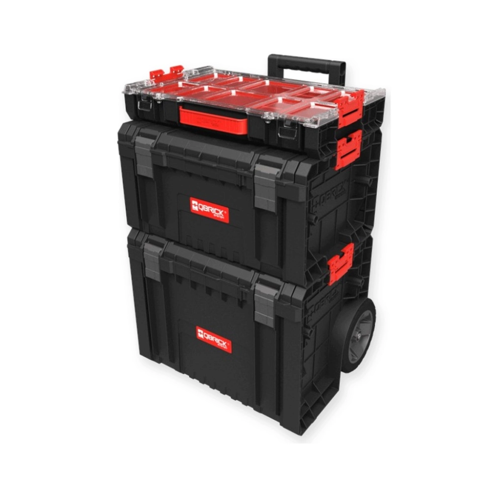 ZESTAW SKRZYŃ NARZĘDZIOWYCH QBRICK PRO CART 2 ORGANIZER WÓZEK NA KOŁACH